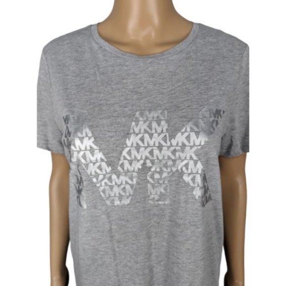 MICHAEL Michael Kors Gray Logo T-Shirt S - Picture 3 of 8